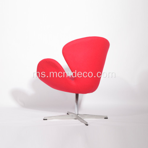 Arne Jacobsen Cashmere Wool Swan Lounge Replica Chair